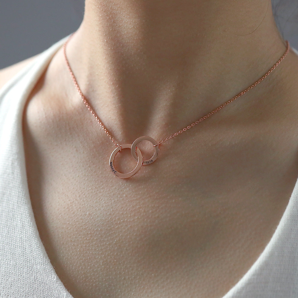 KAELYN - PERSONALISED RING NECKLACE