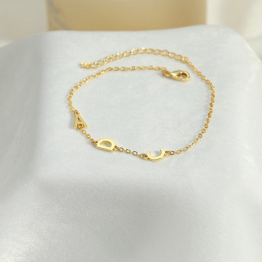 ABBIE - PERSONALISED INITIAL BRACELET